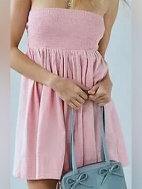 Urban Outfitters-BDG Pink Strapless Dress-Size M